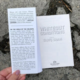 Whiteout Conditions by Tariq Shah silver foil front flap cover