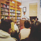 Andre Perry reading at City Lights, Instagram: leblackclapton